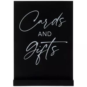 "Cards & Gifts" Wedding Sign Studio His & Hers Table Decor 8 x 1.5 x 11” EPC